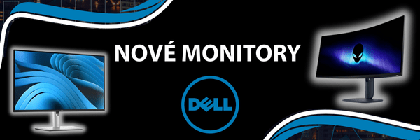 Nové monitory DELL na skladě, 34" zakřivený od 9.000 Kč