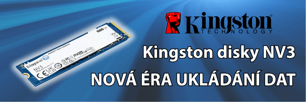 Kingston disky NV3 rychleji a úsporněji