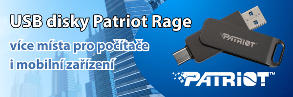 USB disky Patriot Rage přináší více místa pro počítače i mobilní zařízení.
