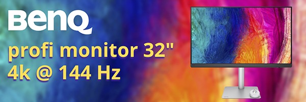 BenQ PD3226G – První profesionální 4K monitor s 144Hz obnovovací frekvencí