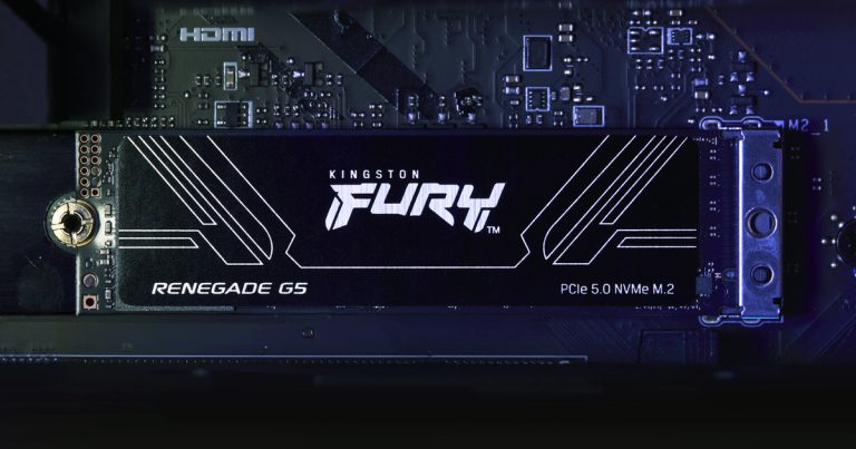 SSD Kingston FURY Renegade G5 PCIe 5.0 NVMe M.2 pro hráče a náročné uživatele