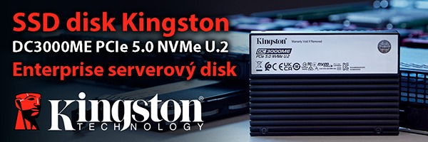 SSD disk Kingston DC3000ME PCIe 5.0 NVMe U.2 - Enterprise serverový disk