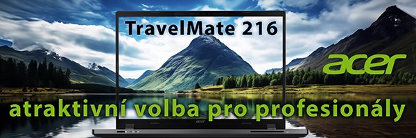 ACER TravelMate 216, atraktivní notebook pro profesionály