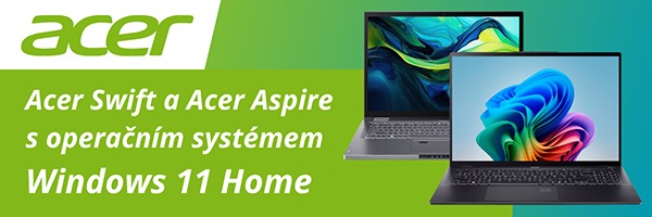 Acer Swift a Acer Aspire s operačním systémem Windows 11 Home