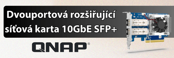 QNAP - nová síťová dvouportová karta QXG-10G2SF-NXE 10GbE SFP+