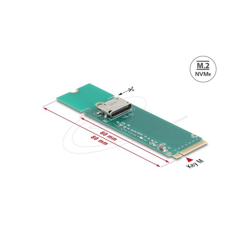 DeLock docking M.2, Emulátor EDID HDMI, 8K, Konvertor z M.2, USB-A to USB-C