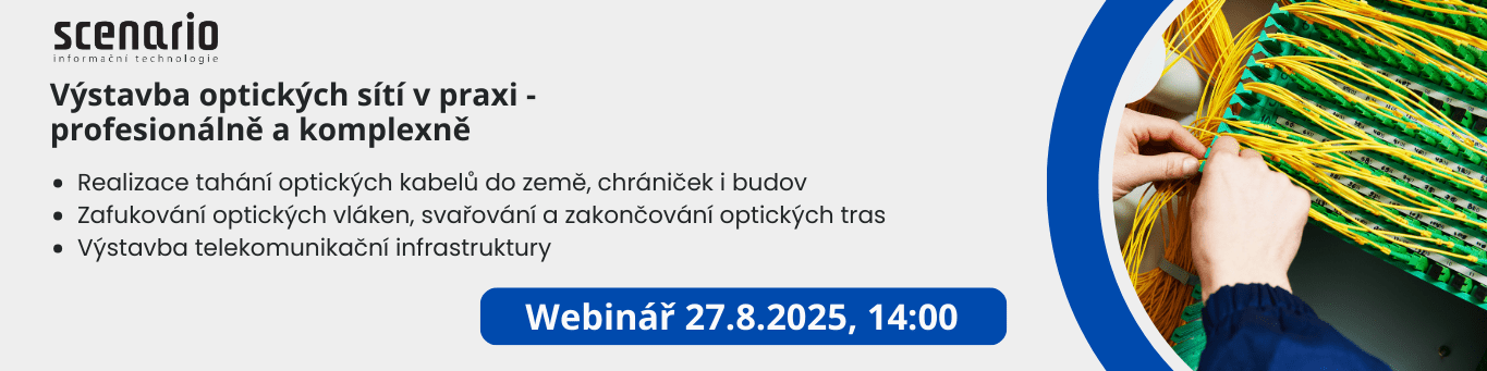 Výstavba optických sítí v praxi - profesionálně a komplexně
