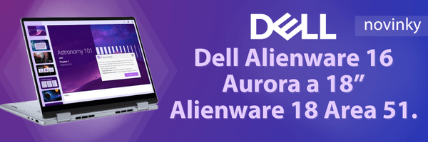 Nové notebooky Dell a Alienware v nabídce