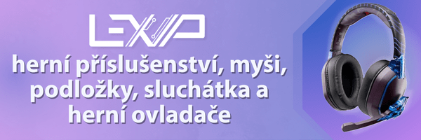 LEXIP herní příslušenství, myši, podložky, sluchátka a herní ovladače