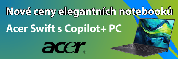 ACER Nové ceny notebooků s Copilot+ PC
