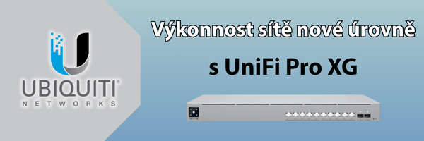 Ubiquiti Pro XG a UniFi WAN nejnovější řada switchů