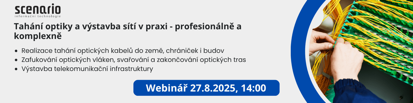 Tahání optiky a výstavba sítí v praxi – profesionálně a komplexně
