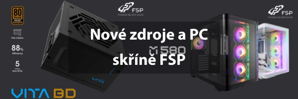 FSP Nové PC zdroje a skříně