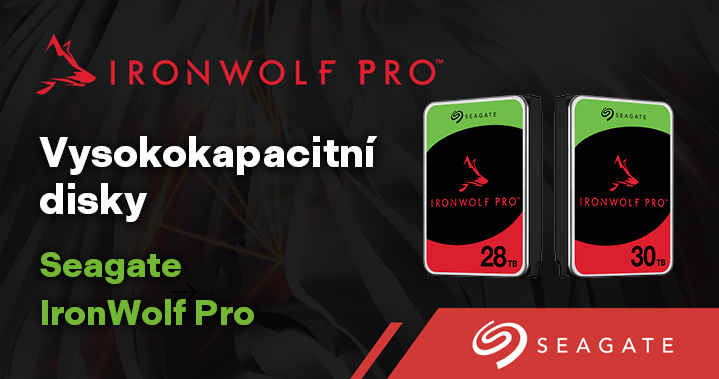 Seagate Disky IronWolf Pro s kapacitou až 30 TB