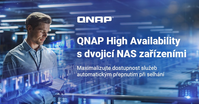 QNAP řešení vysoké dostupnosti Dual-NAS pro nonstop provoz