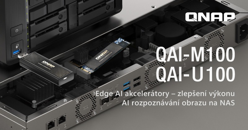 QNAP představuje akcelerátory Edge AI QAI-M100 a QAI-U100