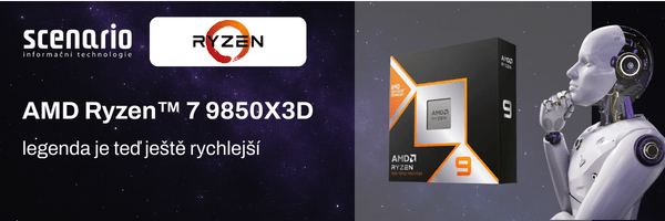 Nové procesory AMD Ryzen™ 7 9850X3D | Scenario s.r.o. - Scenario s.r.o. Nové procesory AMD Ryzen™ 7 9850X3D | Scenario s.r.o.