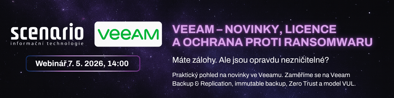 Veeam novinky a licencování | Scenario s.r.o. - Scenario s.r.o. Veeam novinky a licencování | Scenario s.r.o.