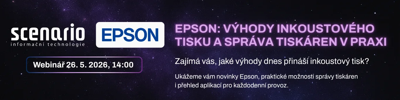 Epson: novinky, výhody inkoustového tisku a správa tiskáren v praxi | Scenario s.r.o. - Scenario s.r.o. Epson: novinky, výhody inkoustového tisku a správa tiskáren v praxi | Scenario s.r.o.