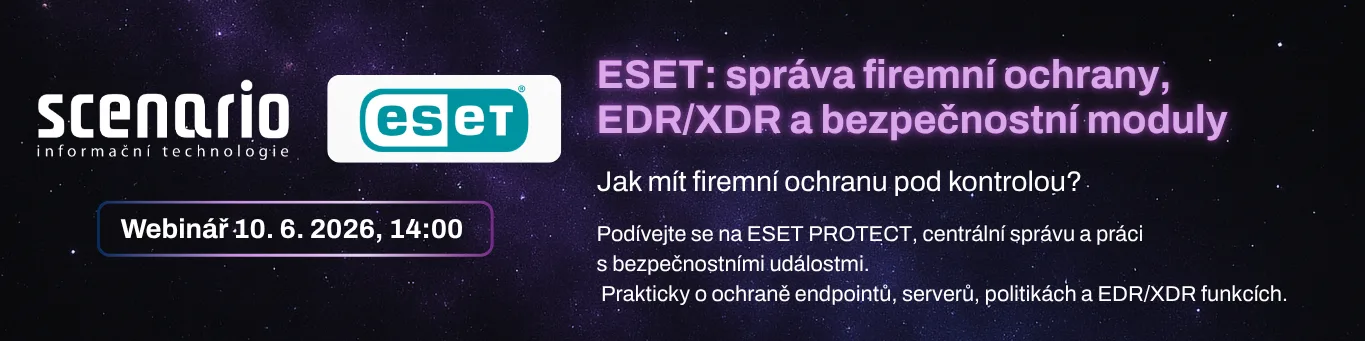 ESET: správa firemní ochrany, EDR/XDR a bezpečnostní moduly | Scenario s.r.o. - Scenario s.r.o. ESET: správa firemní ochrany, EDR/XDR a bezpečnostní moduly | Scenario s.r.o.