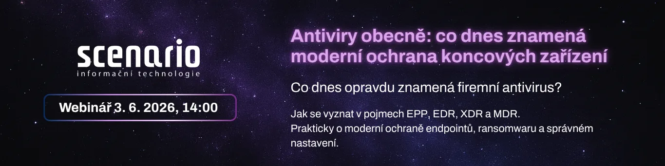 Antiviry obecně: co dnes znamená moderní ochrana koncových zařízení | Scenario s.r.o. - Scenario s.r.o. Antiviry obecně: co dnes znamená moderní ochrana koncových zařízení | Scenario s.r.o.